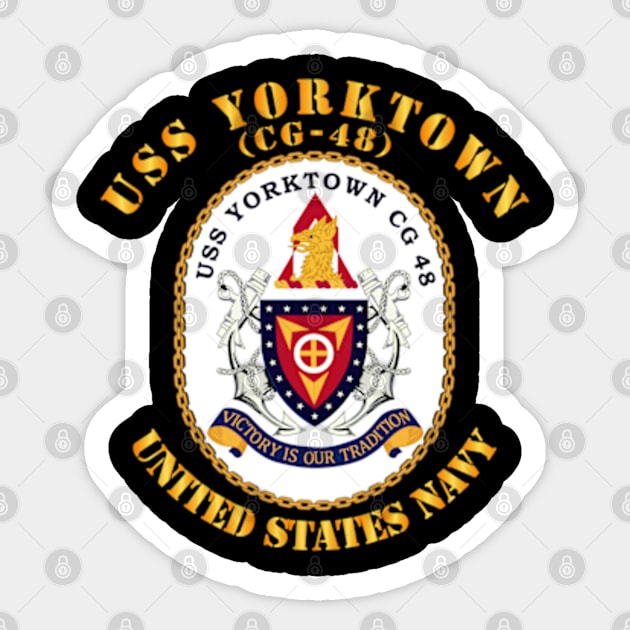 USS Yorktown (CG-48) Sticker by twix123844